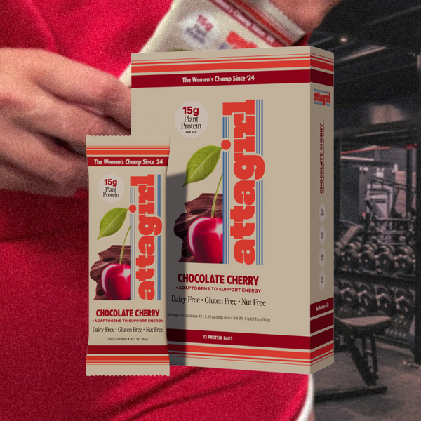 Protein bar wrapper and box for athletic women who want healthy, clean nutrition 