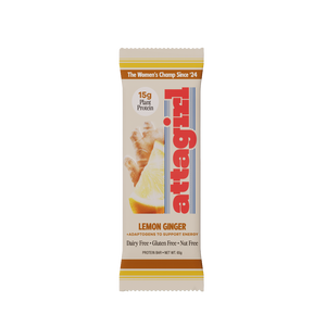 Lemon ginger protein bar by Attagirl – functional ingredients, all natural, nut-free
